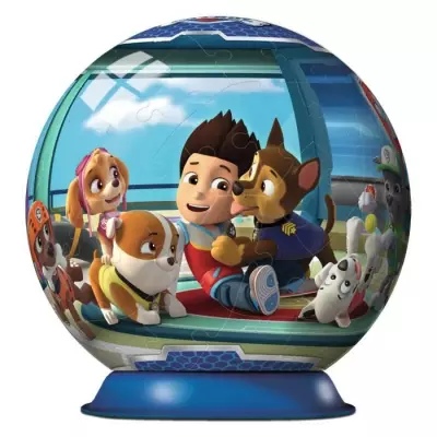 Puzzle 3D Ball Pat'Patrouille - Ravensburger - 72 pièces - Diamètre 13 cm