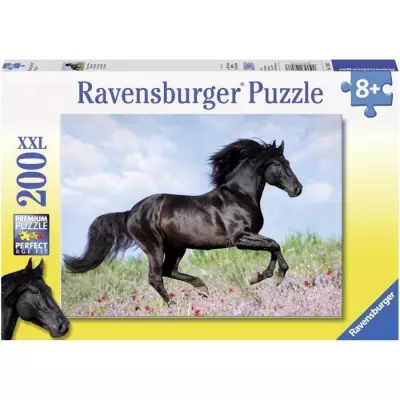 Puzzle 200 pièces XXL Etalon noir - Ravensburger - Paysage et nature
