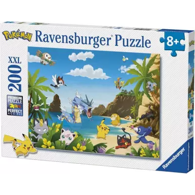 Puzzle 200 pièces XXL - Ravensburger - Attrapez-les tous avec Pokémon !