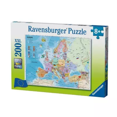 Puzzle Ravensburger 200 pièces XXL - Carte d'Europe - Fun dès 8 ans