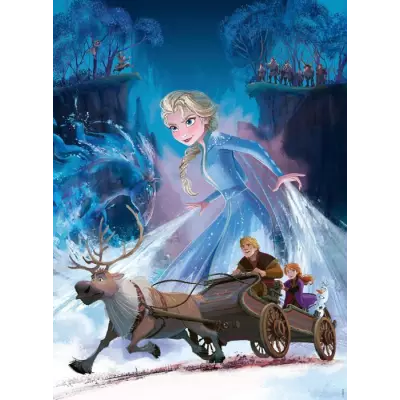 Puzzle La Reine des Neiges 2 - Foret mystérieuse - Ravensburger - 200 pièces XXL - Enfant 8 ans et plus
