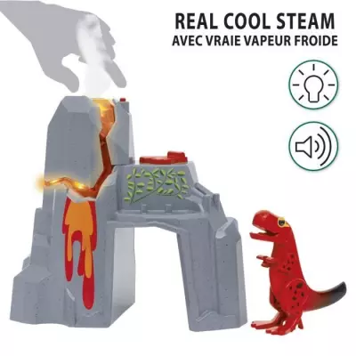Brio Volcan en Eruption Dinosaure - Accessoire pour Circuit de Train - Action de Jeu sans Pile - 3 Ans