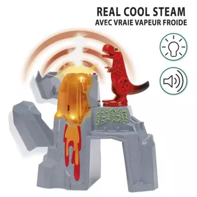 Brio Volcan en Eruption Dinosaure - Accessoire pour Circuit de Train - Action de Jeu sans Pile - 3 Ans