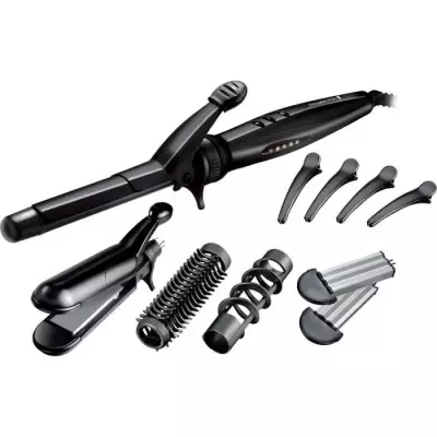 Multistyler 5en1 - Remington S8670, style tous azimuts, 4 embouts interchangeables