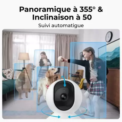 Caméra intérieure REOLINK E330 - 5MP Blanc