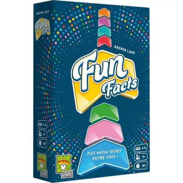 Jeu de société Fun Facts - Asmodee - Mixte - A partir de 3 ans - Bleu - Multicolore