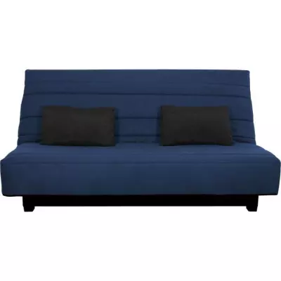 Banquette clic clac 2 places Dunlopillo - Marine - Confortable et pratique