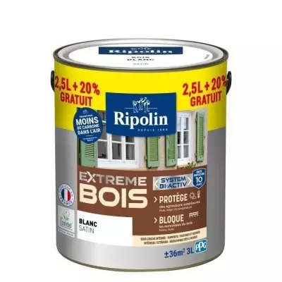 Peinture Bois Satin RIPOLIN: 10 ans de Protection et de Magnification