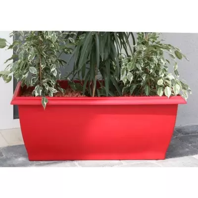 Jardinière Evolution Riviera - 80 x 40 x H 32 cm - Rouge