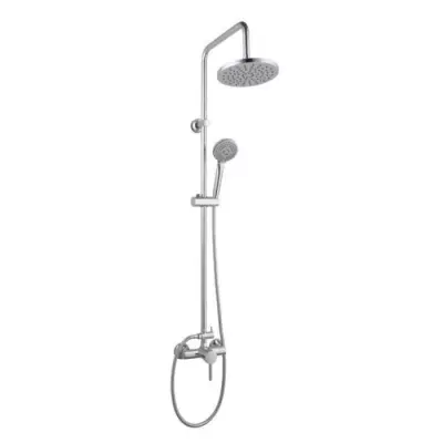 Ensemble douche ROUSSEAU Timaru - Design chrome avec tete orientable
