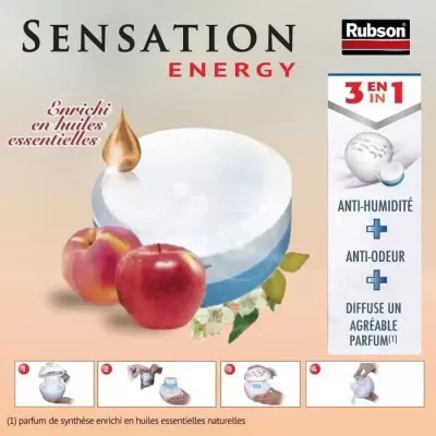 Recharges RUBSON Recharge SENSATION 3en1 Aroma Energy Fruit - Lot de 2 Recharges RUBSON Recharge SENSATION 3en1 Aroma Energy Fruit - Lot de 2
