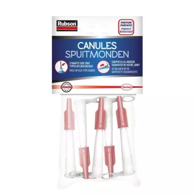 Lot de 5 cartouches de mastic d'étanchéité Rubson Easy Service Canules