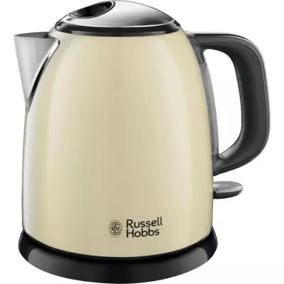 Bouilloire Compacte Russell Hobbs 24994-70 Colours Plus - 1L, Rapide, Anti-Calcaire, Crème