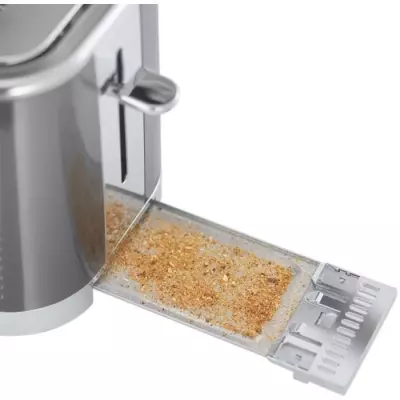 Grille-Pain RUSSELL HOBBS Geo Steel - Métal texturé - 1640 W