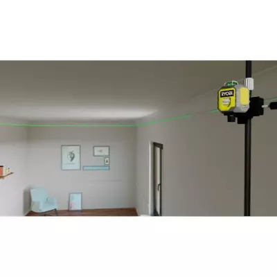 Télémètre Laser RYOBI 360° - Portée 25m - Précision +/- 0,5mm