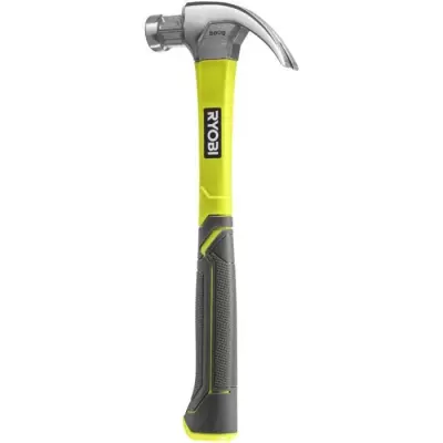 Marteau à griffe 560g en fibre de verre - RYOBI - Léger et résistant