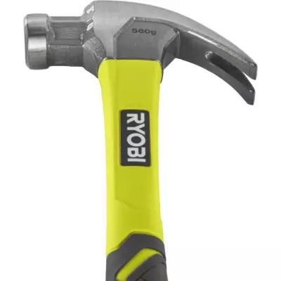 Marteau à griffe 560g en fibre de verre - RYOBI - Léger et résistant