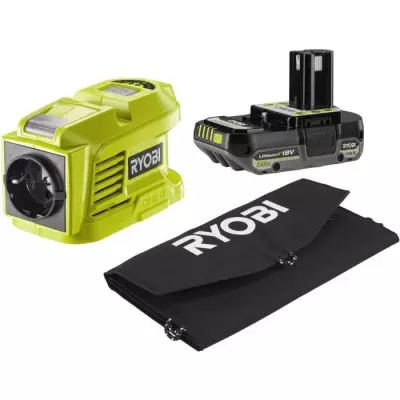 Kit voyage solaire complet avec panneau 21W, batterie lithium+ 18V 2,0Ah