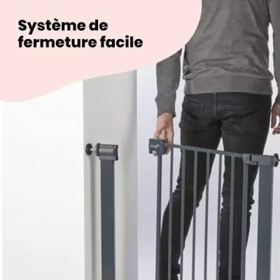 Barrière de sécurité Easy Close Metal - SAFETY 1ST - Anthracite - Métal