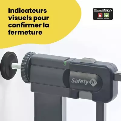 Barrière de sécurité Easy Close Metal - SAFETY 1ST - Anthracite - Métal