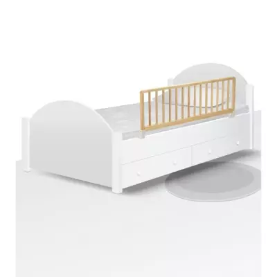 Barrière de lit bois naturel 110 cm FSC 100%