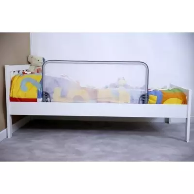 Barrière de lit de sécurité SAFETY 1ST - 90 cm - Blanc - Verrouillage automatique