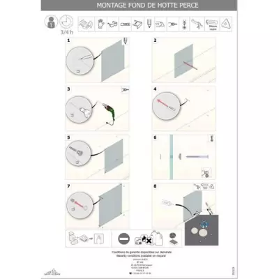 Credence Noir Mat 45x90 - Verre - Made in France