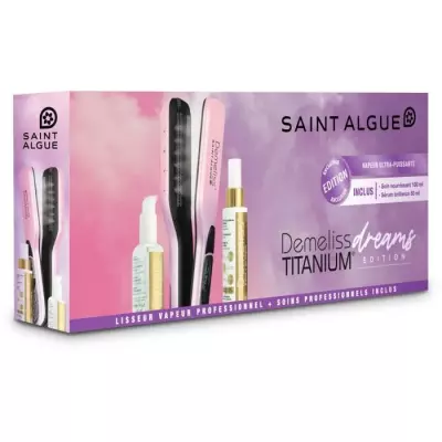 Lisseur Saint Algue DEMELISS Titanium Dreams + 2 Soins - Vapeur