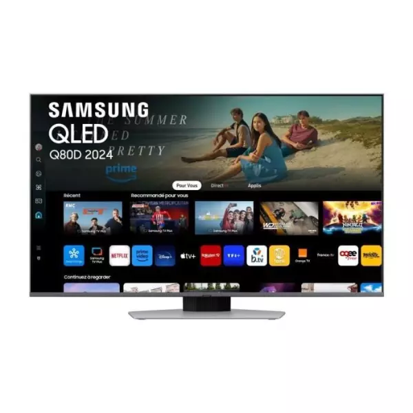 Samsung 65Q80D - TV QLED 65 (165 cm) - 4K UHD 3840x2160 - 100 Hz - HDR+ - Smart TV Tizen - Gaming Hub - 4xHDMI - WiFi