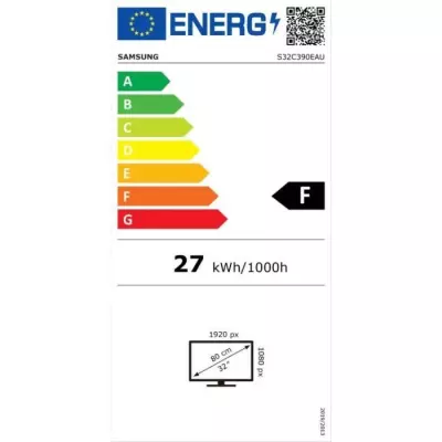 Écran PC Incurvé Samsung 32'' FHD VA 4ms 75Hz AMD Freesync