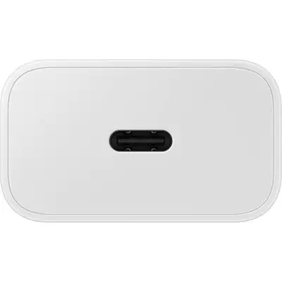 Chargeur secteur 25W pour Samsung avec cable USB-C - Blanc