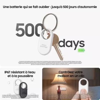 Accessoire Samsung Galaxy SmartTag2 Noir - Dimensions compactes de la boîte