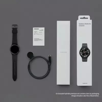 Montre intelligente SAMSUNG Galaxy Watch6 Classic 43mm Noir 4G