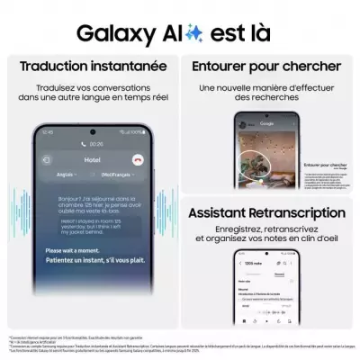 Samsung Galaxy S24 Smartphone 256 Go Argent - Plus responsable et réparable