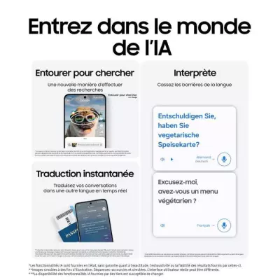 Samsung Galaxy S24 FE Smartphone 128 Go Vert - Plus responsable et facilement réparable