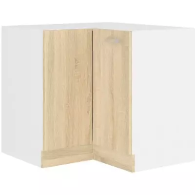 Meuble d'angle SARA - Chene Sonoma - L83xP48xH82cm