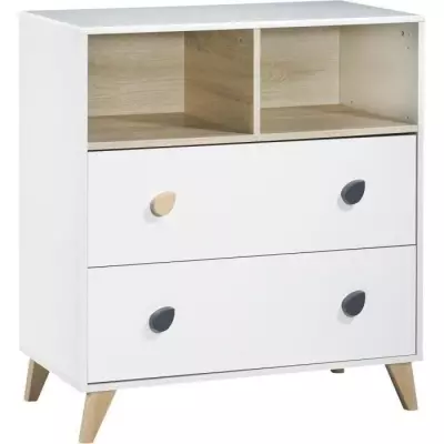 Ensemble bébé OSLO - Lit 120x60 + Commode à langer - SAUTHON