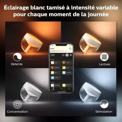 Ampoule intelligente Philips Hue White & Color Ambiance, Iris Bluetooth.