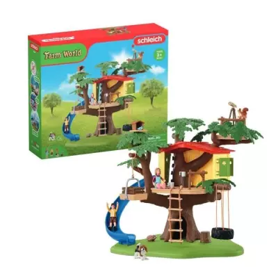 Cabane Aventure dans les Arbres - Coffret 60 Pièces avec Balançoire