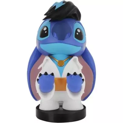 Figurine Disney Stitch Elvis - EXQUISITE GAMING - Cable Guys - Support écouteurs, smartphone ou petit accessoire - 20 cm