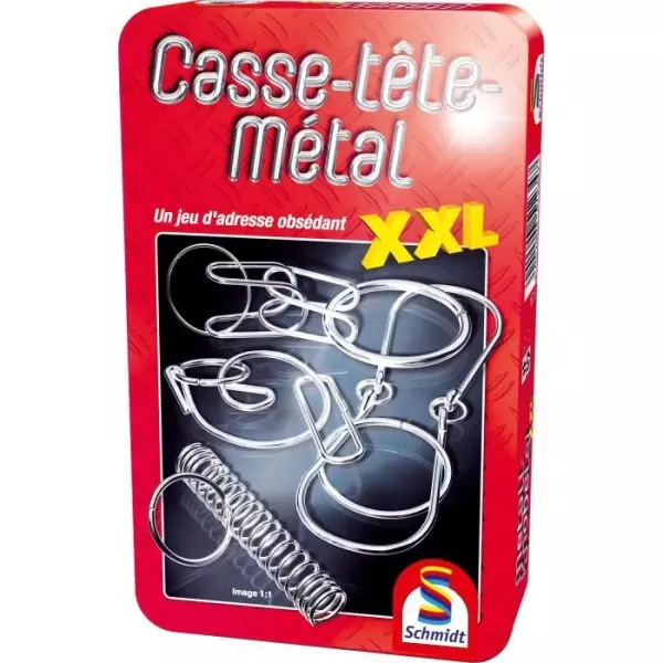 Casse-tete-métal XXL - Jeux de Société - SCHMIDT SPIELE - Des défis métalliques a la taille XXL pour les amateurs de casse-