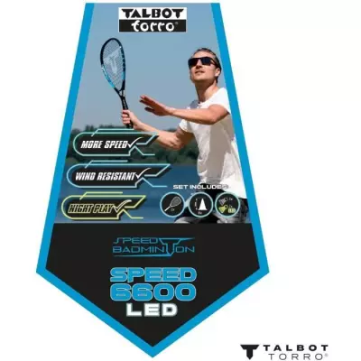 Ensemble Speedbadminton SCHILDKRÖT - Lumières LED - Dimensions compactes