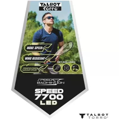 Set de Speedbadminton SCHILDKRÖT - SPEED 7700 LED : jeu lumineux compact