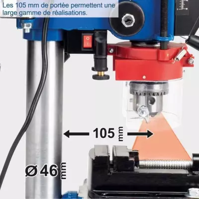 Perceuse à colonne SCHEPPACH DP16VLS - Précise et compacte