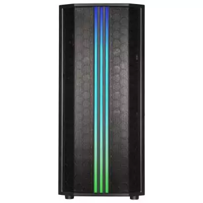 Boîtier Semitower - Bitfenix - Saber Mesh RGB - Noir - 4 baies internes - Refroidissement par air Boîtier Semitower - Bitfenix - Saber Mesh RGB - Noir - 4 baies internes - Refroidissement par air