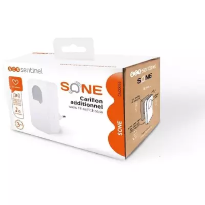 Sonnette sans fil et sans pile - Carillon additionnel SCS SENTINEL