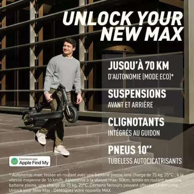 Trottinette électrique Ninebot Max G2 E : Clignotants intégrés !