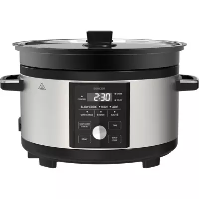 Mijoteuse SENCOR SPR 5520SS 5,5L Gris/Noir - Pratique et Performante