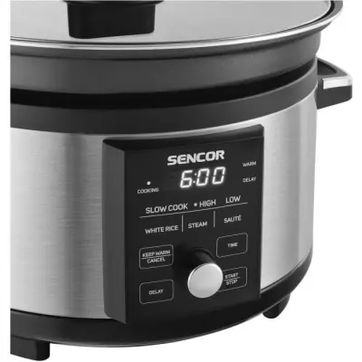 Mijoteuse SENCOR SPR 5520SS 5,5L Gris/Noir - Pratique et Performante