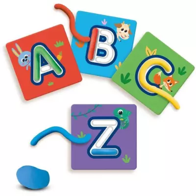 J'apprends l'alphabet en m'amusant avec de la pâte à modeler